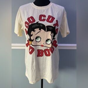 Betty Boop Women's Cream Graphic Tee